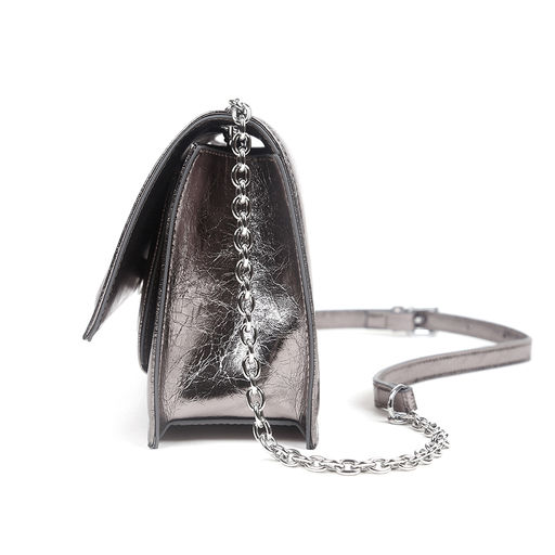 Женская сумка, кожа, MIRONPAN 240530 Темное серебро  фото 4