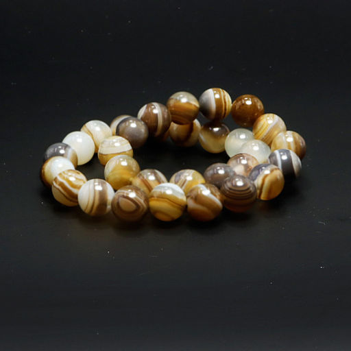 Браслет из камня Кофе агат карьерный рост и высокий заработок 6мм