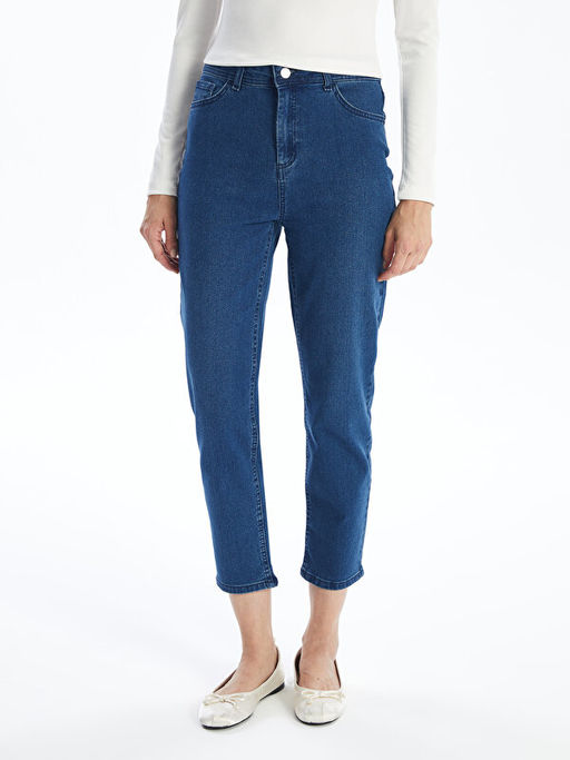 Straight Fit Kad?n Jean Pantolon