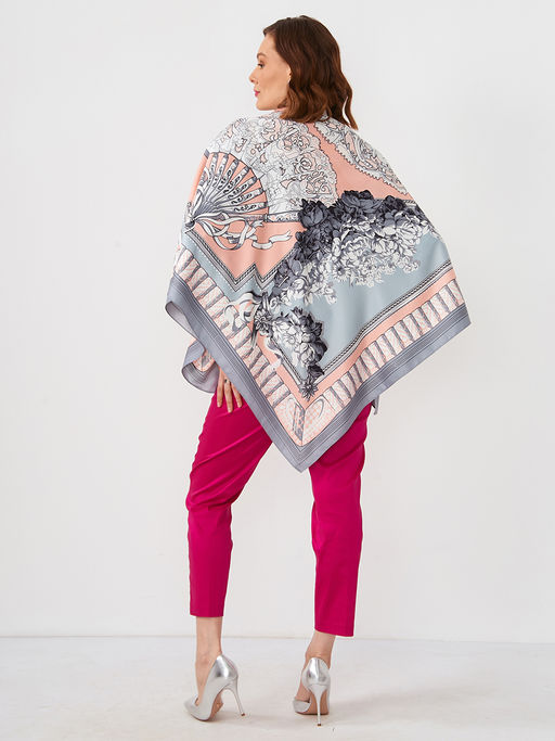 Большой, мягкий, тонкий и очень нежный двусторонний платок с рисунком. - Tantino фото 4