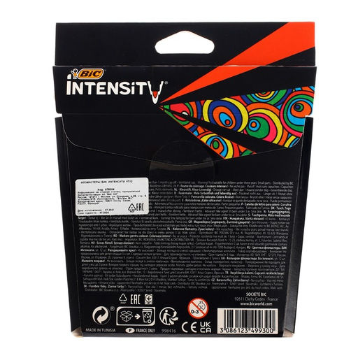 Цветные фломастеры 12 цветов, для подростков и взрослых, тонкое письмо, BIC Color Up