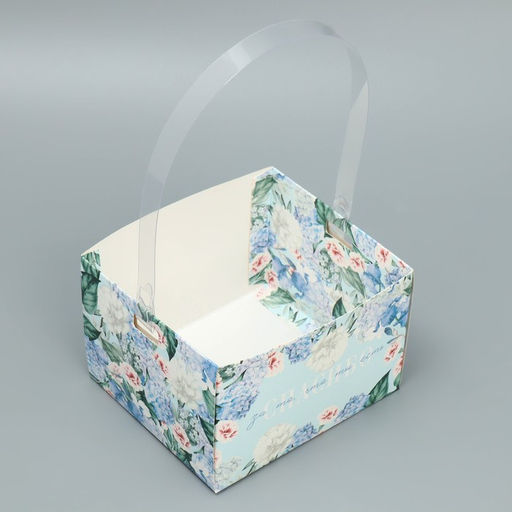 Цена за 3 шт. Переноска влагостойкая для цветов Спасибо, 15 х 10 х 13 см - Дарите счастье фото 4