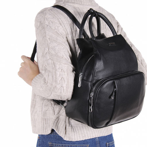 Рюкзак 670107 black Velina Fabbiano-Safenta