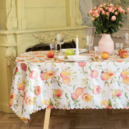 Скатерть «Доляна. Персики», 145×220 см