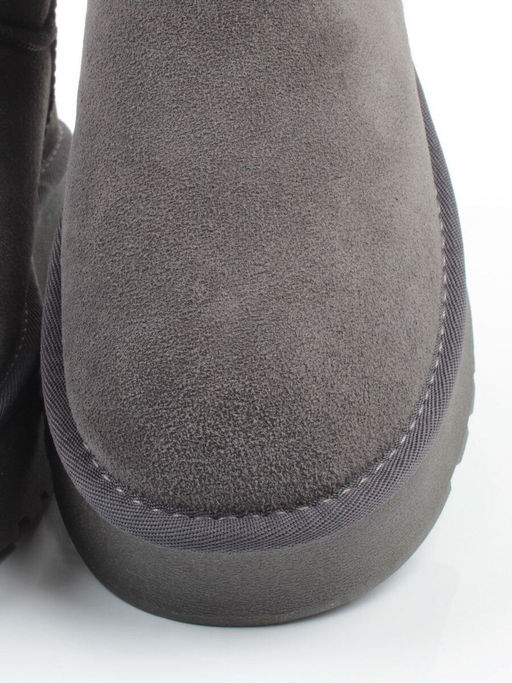 04-PF8520-5 GRAY Угги женские (натуральная замша, 100% шерсть)