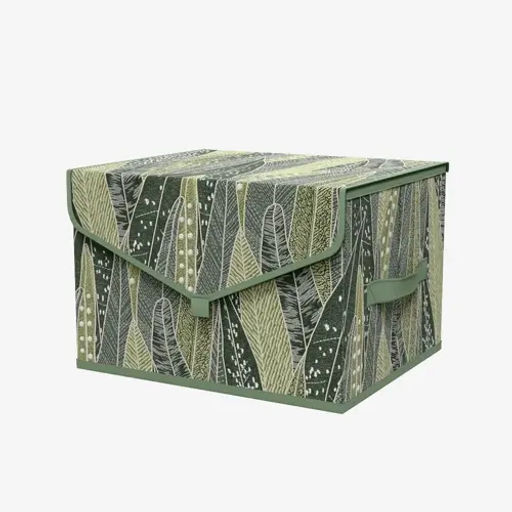 VAL GR-BOX-TS Короб стеллажный с крышкой, малый, 30*25*20 см, GREEN, шт