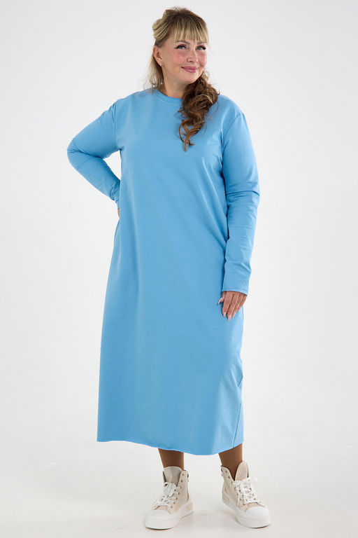 Платье-футер-длинное