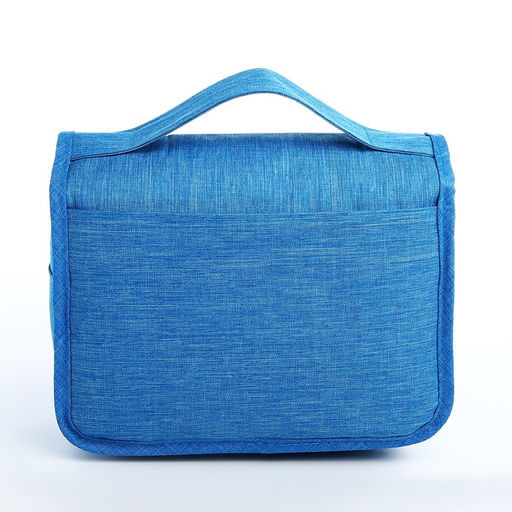 Косметичка-несессер на липучках, с ручкой, цвет голубой - Simaland фото 2