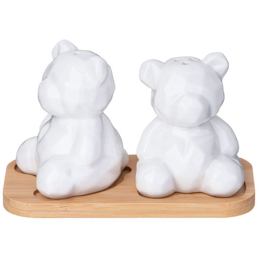 НАБОР ДЛЯ СПЕЦИЙ LEFARD NATIVE 2 ПР. В ФОРМЕ МЕДВЕЖАТ НА ДЕРЕВ. ПОДСТАВКЕ  фото 3