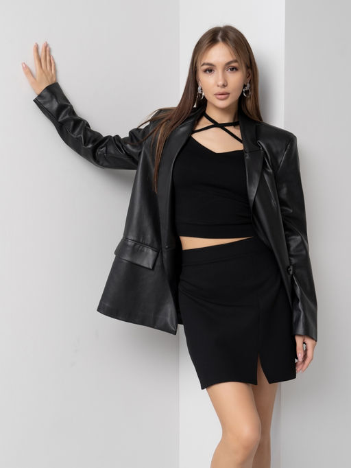 Кроп-топ с регулируемыми завязками  жен.арт.1128-1,черный - Binita фото 4