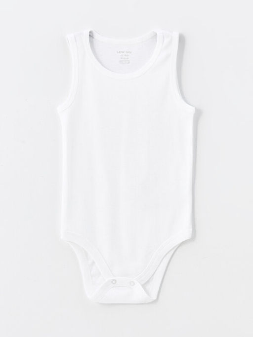 Bisiklet Yaka Basic K?z Bebek ??t??tl? Bodysuit 2li