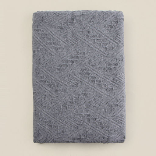 Плед с бахромой SL Home Warm, 130×180 см, тёмно-серый