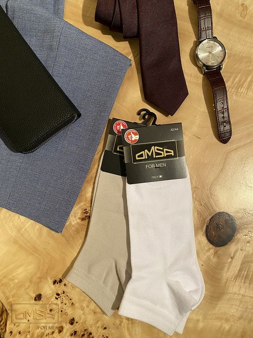 OMSA CLASSIC 201 носки муж. - grigio chiaro  фото 2
