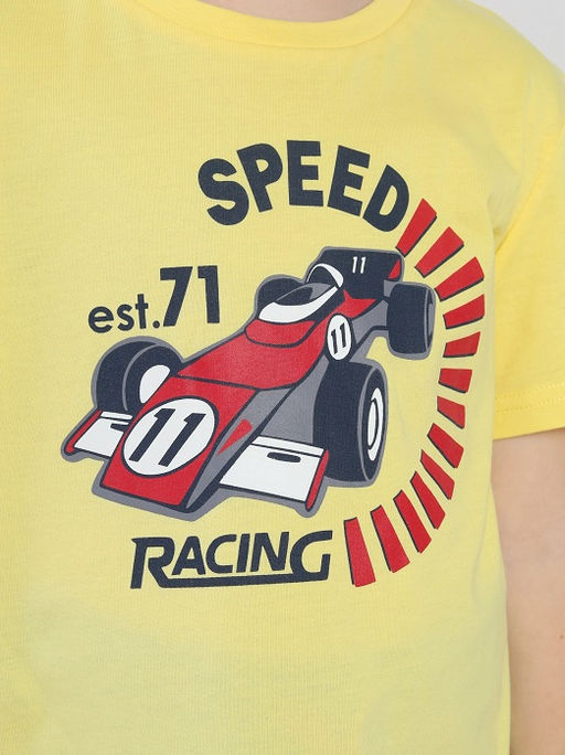 CRB wear / CWKB 90276-30 Комплект для мальчика (футболка, шорты),желтый  фото 3