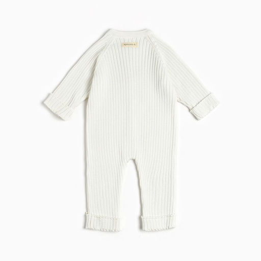 Комбинезон вязаный Крошка Я, р.80-86, молочный  фото 5