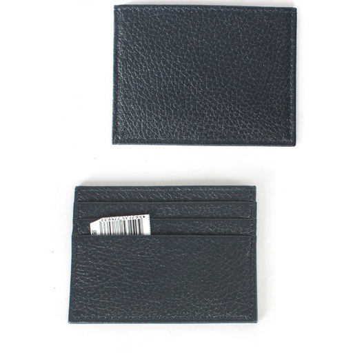 Визитница-кардхолдер Croco-ВК-214 н/к, 1отд, 3карм, синий металлик (231) 255793