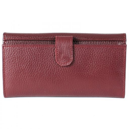 Портмоне женское Croco-ПР-954 натуральная кожа 3 отд, 17 карм, бордо флотер (120) 209306  фото 2