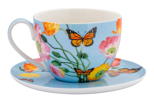 Чашка с блюдцем Маки, 0,4 л - Maxwell & Williams фото 5