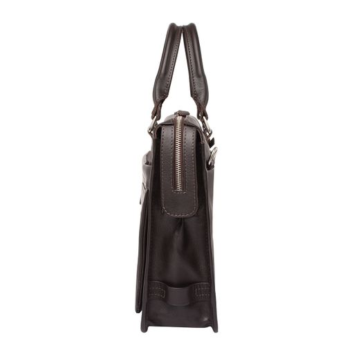 Кожаная деловая сумка для ноутбука Halston Black - Lakestone фото 14