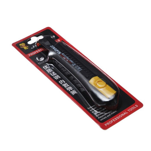 Нож канцелярский 18 мм, чёрный + чёрное лезвие 1 штука - Simaland фото 6