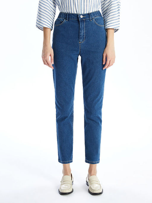Straight Fit Kad?n Jean Pantolon