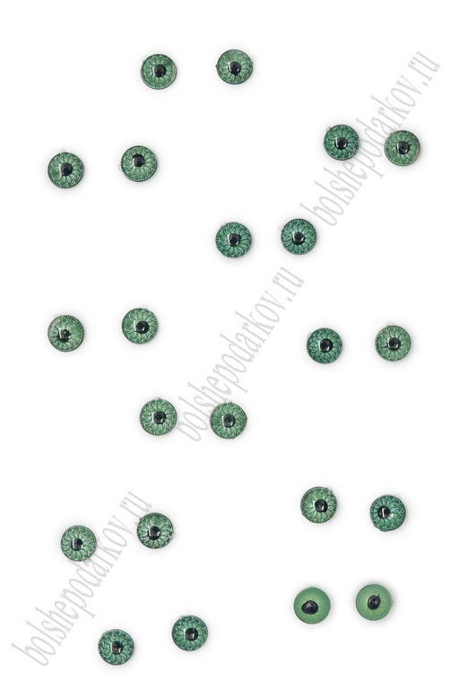 Фурнитура "Глазки для игрушек" 6 мм (50 шт) SF-7621, №4
