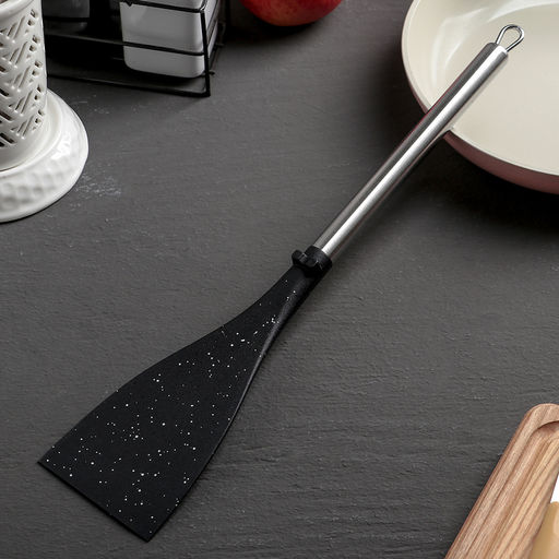 Лопатка кулинарная Доляна Фернан, 36 см, цвет чёрный  фото 2