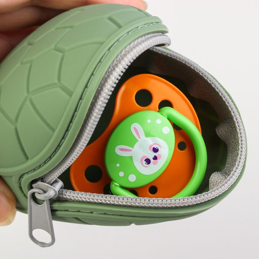 Контейнер для хранения и стерилизации сосок и пустышек, силиконовый, цвет зеленый - Крошка я фото 7