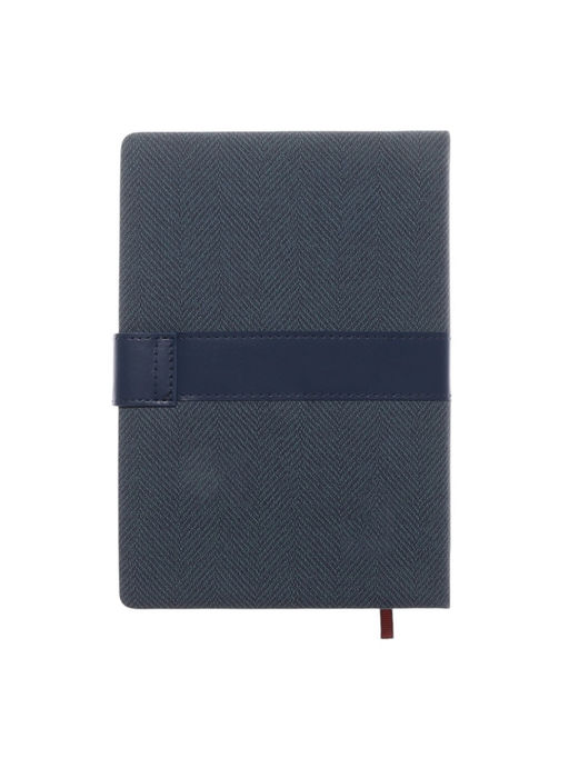 Ежедневник недатированный формат А5, с хлястиком, 112 листов, линия, пвх, синий - Simaland фото 13