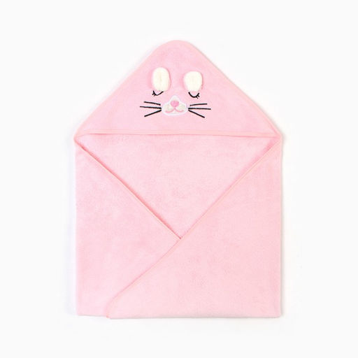 Полотенце-уголок LoveLife Дружок, цв. розовый, 80х80 см, 100% пэ, микрофибра 280 г/м2  фото 6