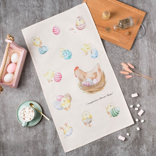 Полотенце Светлой пасхи 40х73 см, 100% хл, саржа 190 гр/м2 - Этель фото 7