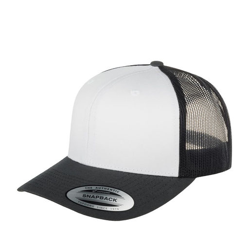 Бейсболка FLEXFIT арт. 6606CF (темно-серый / белый)