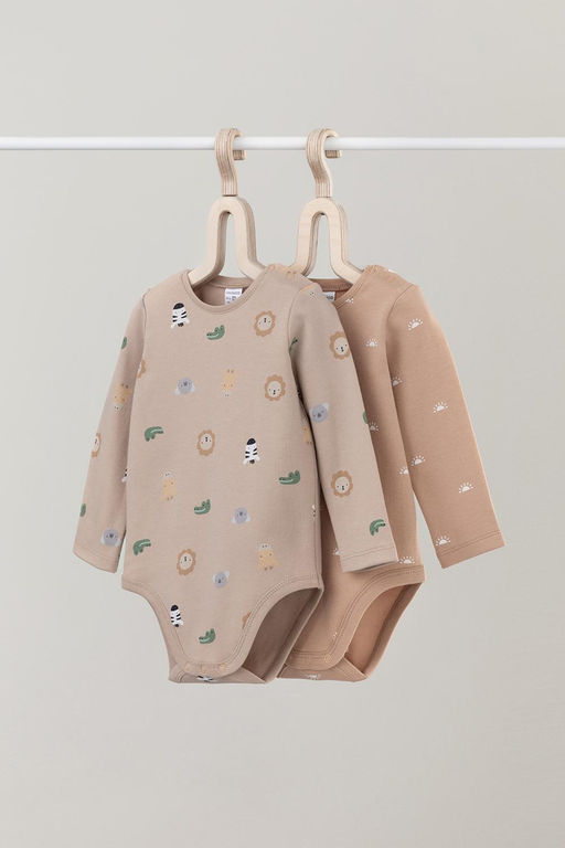 Crockid _ К 6342-2уп/зоопарк,маленькие солнышки набор полукомбинезон (боди) яс фото 2