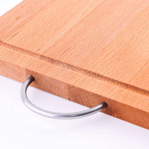 09-21 Доска разделочная с канавкой малая с мет/руч (х10) - Mayer&boch фото 3