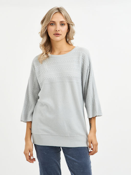 джемпер женский с коротким рукавом из шерсти - Glenfield фото 3