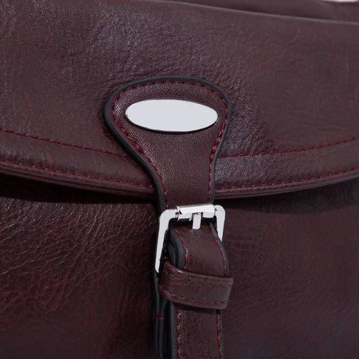 Сумка-мессенджер на молнии, цвет бордовый - Simaland фото 4