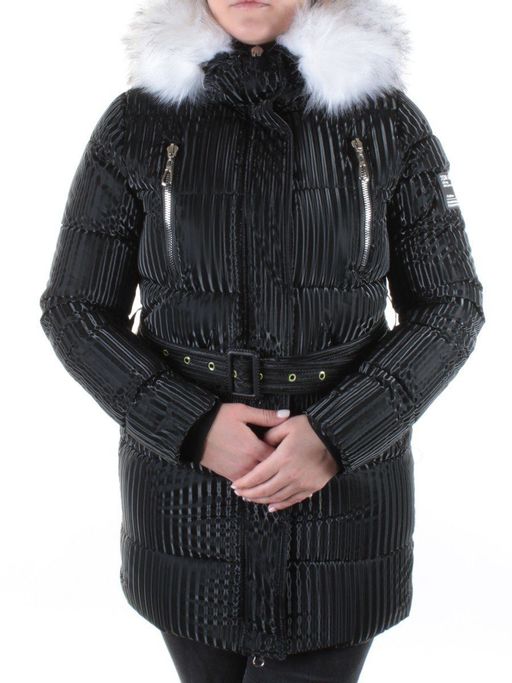 2037 BLACK Куртка зимняя облегченная женская Yixiangyuan - Fashion фото 2
