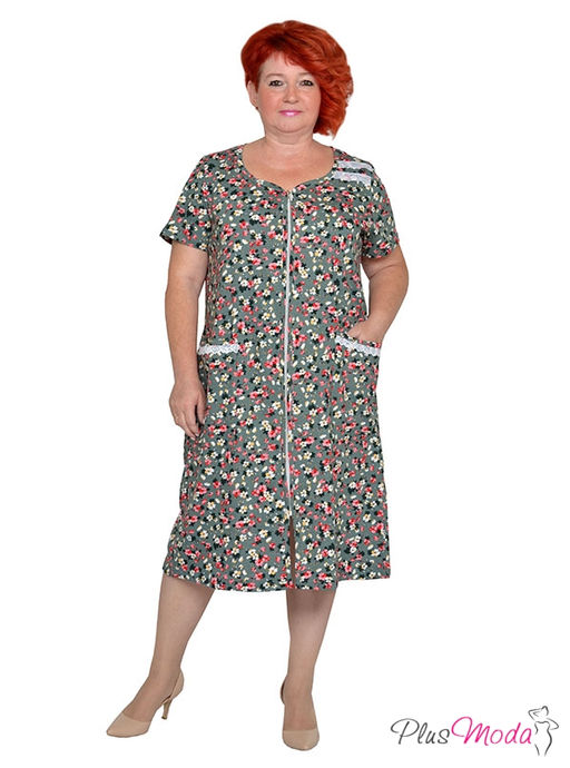 Халат Модель №1741 размеры 44-84 - Plusmoda фото 2