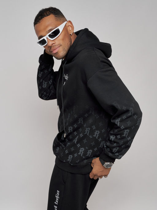 Спортивный костюм мужской трикотажный демисезонный черного цвета 12010Ch - Mtforce фото 18