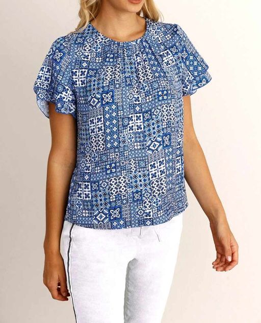 Блузка, сине-белая - Heine фото 3