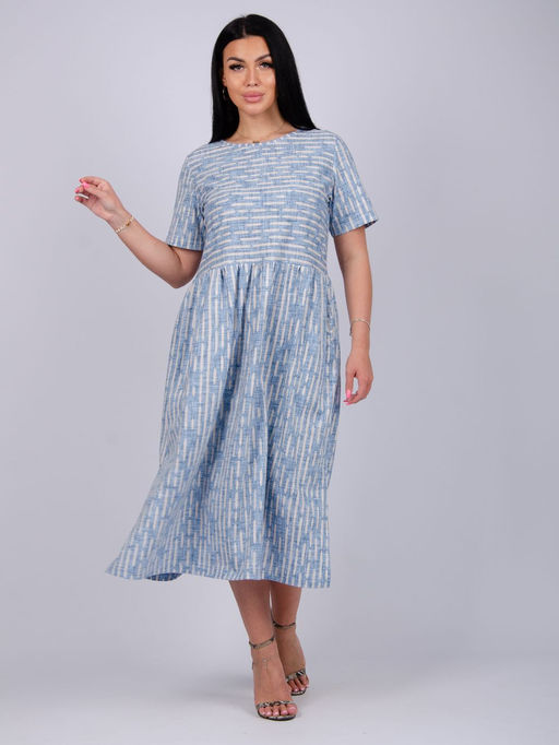 Платье "Делия" штрих, трикотаж