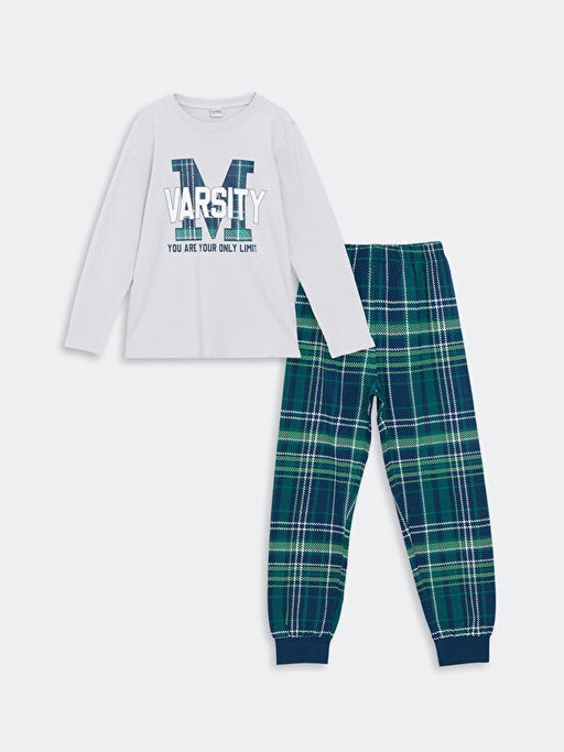 Bisiklet Yaka Erkek ?ocuk Pijama Tak?m?