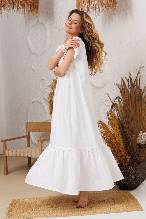 Платье AMORI 9914 молоко фото 7