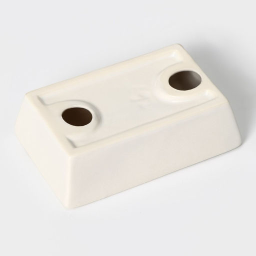 Аксессуары для ванной Доляна Цветочный барельеф, 4 предмета, дозатор 270 мл, мыльница, 2 стакана 210 мл, белые  фото 12