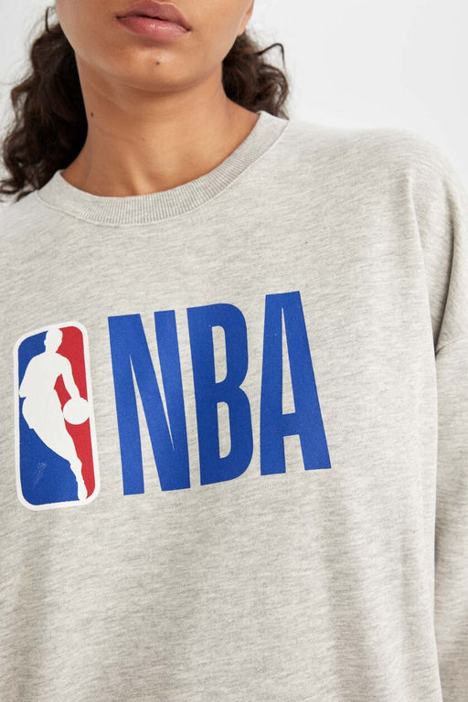 DeFactoFit Толстовка оверсайз с круглым вырезом NBA NBA  фото 20