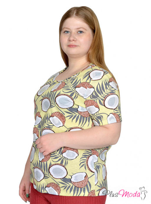 Футболка Модель №1825 размеры 44-84 - Plusmoda фото 4