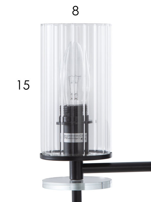 Бра 11014/1w, 1хE14, 40 Вт, чёрный