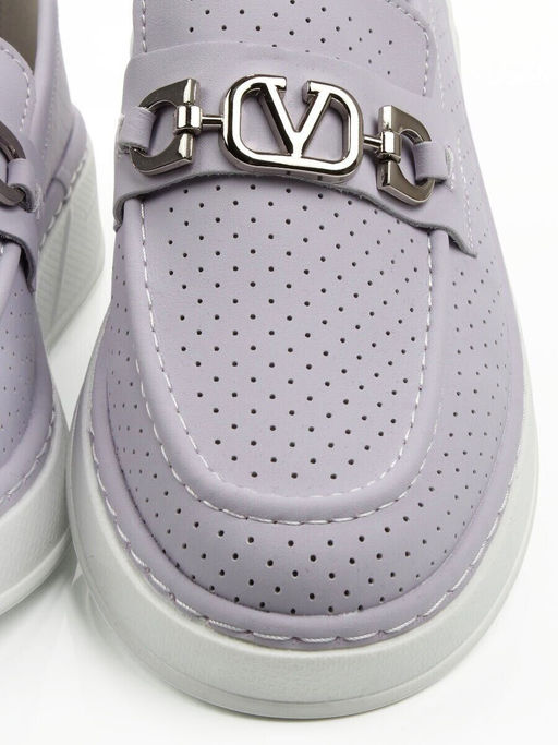 06-YE286-3 PURPLE Туфли женские (натуральная кожа)