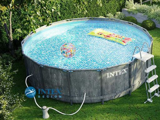 -15% Бассейн на опорах 457х122см (фильтр-насос 3,8 м3/ч, лестница, подстилка, тент), INTEX  фото 3