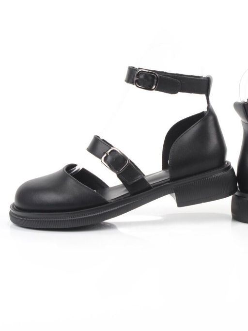 06-YD31-3E BLACK Туфли женские (натуральная кожа)